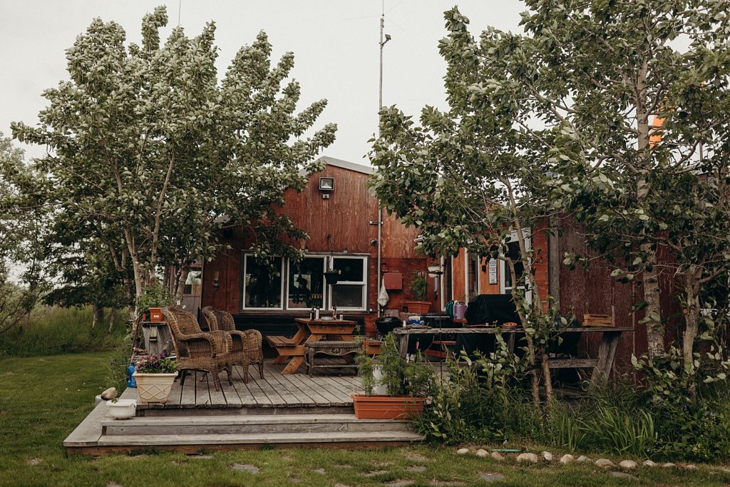 Detail shot of Alaskan house