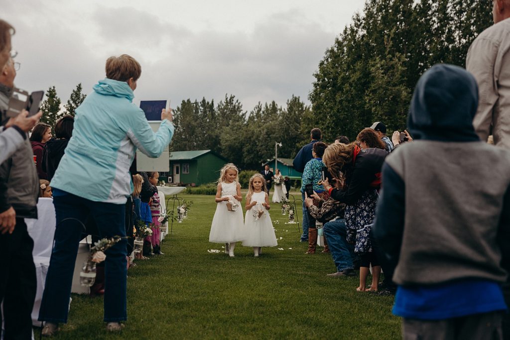 Flower girls entering Ceremony